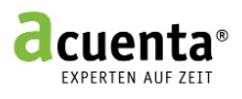 Homepage Acuenta Interimsmanagement AG